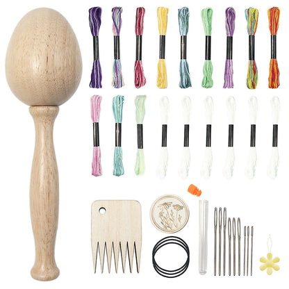 Egg-Shaped Sewing Kit - Knitting & Embroidery Hand Tools for Patchwork Craft V1263-JX-3589