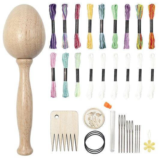 Egg-Shaped Sewing Kit - Knitting & Embroidery Hand Tools for Patchwork Craft V1263-JX-3589
