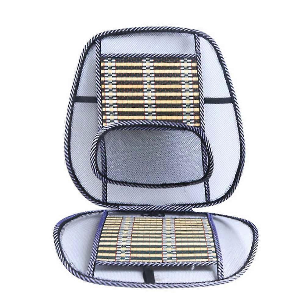 Cooling Massage Car Cushion - Breathable Summer Back & Waist Support Pad V1263-JX-3594