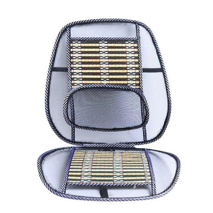Cooling Massage Car Cushion - Breathable Summer Back & Waist Support Pad V1263-JX-3594
