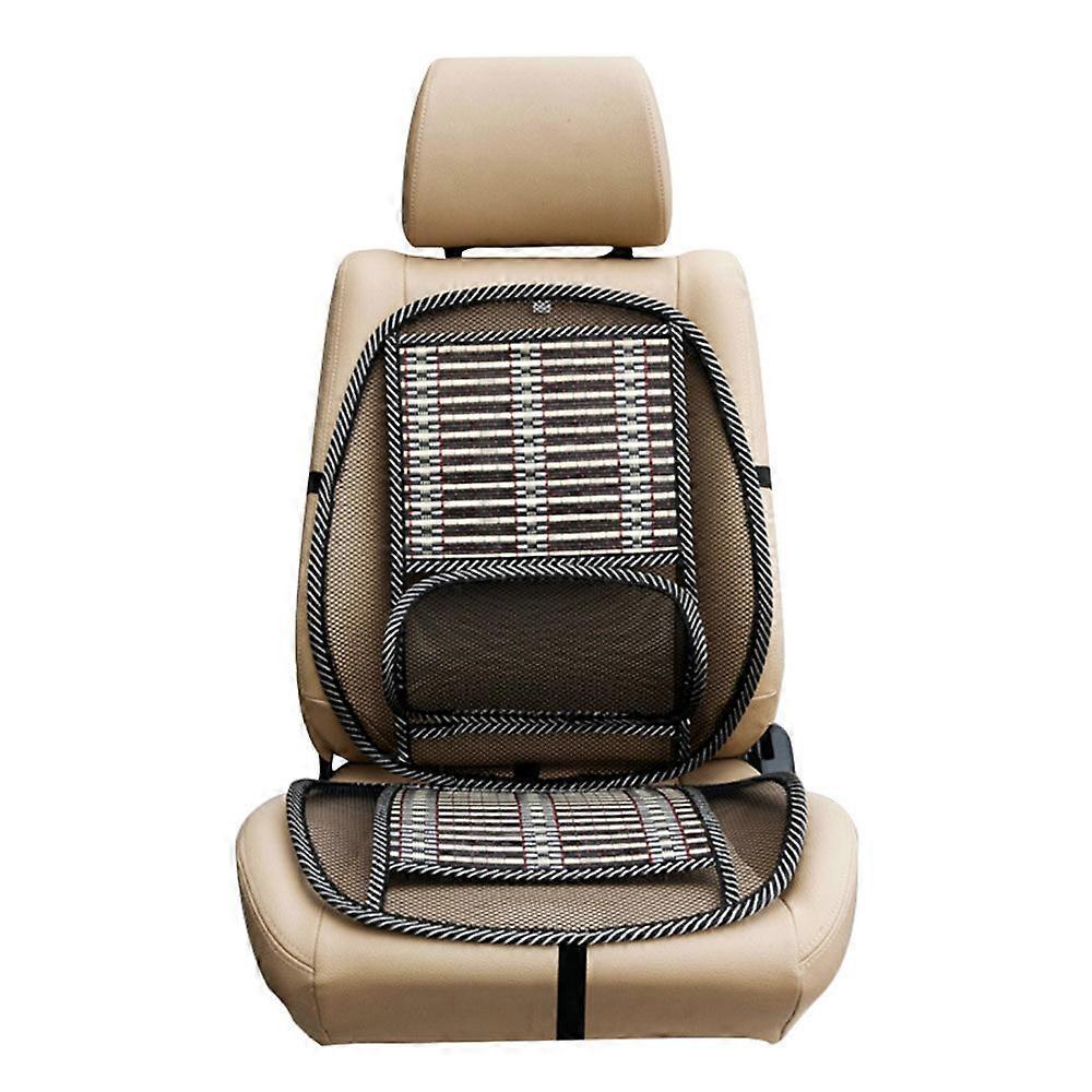 Cooling Massage Car Cushion - Breathable Summer Back & Waist Support Pad V1263-JX-3594
