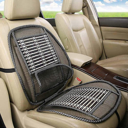 Cooling Massage Car Cushion - Breathable Summer Back & Waist Support Pad V1263-JX-3594