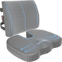 Orthopedic Seat Cushion - Memory Foam Lumbar Support for Office Chair & Car V1263-JX-3597