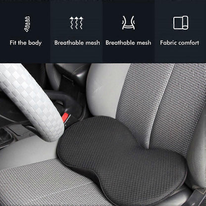 Driver Seat Cushion - Thick Heightening Back Pad for Car, Relieves Discomfort V1263-JX-3600