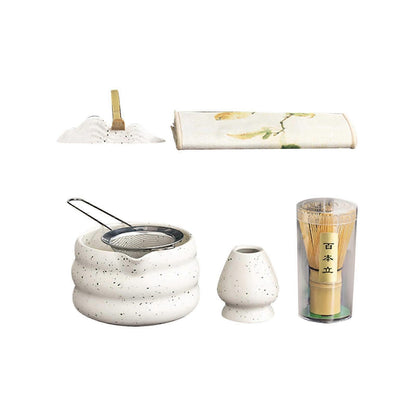 7pcs Matcha Whisk Set - Tea Making Kit with Bamboo Whisk, Scoop & Accessories V1263-JX-3608