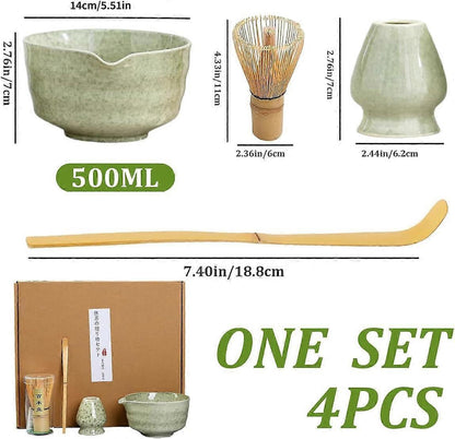 Perfect Bamboo Matcha Whisk Set - Traditional Whisk for Matcha Tea Making V1263-JX-3615