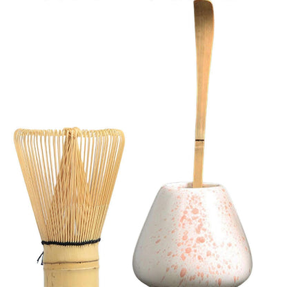 Matcha Whisk Ceremony Set (3pcs) - Whisk, Scoop, Tea Spoon & Bowl V1263-JX-3617