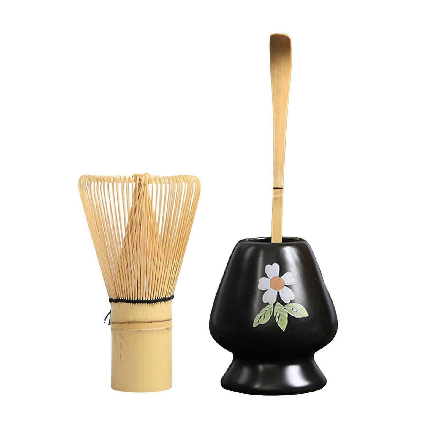 Matcha Whisk Ceremony Set (3pcs) - Whisk, Scoop, Tea Spoon & Bowl V1263-JX-3618
