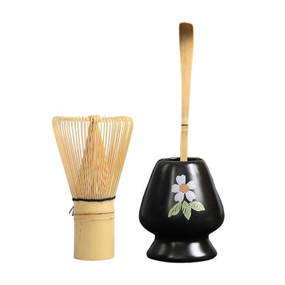 Matcha Whisk Ceremony Set (3pcs) - Whisk, Scoop, Tea Spoon & Bowl V1263-JX-3618