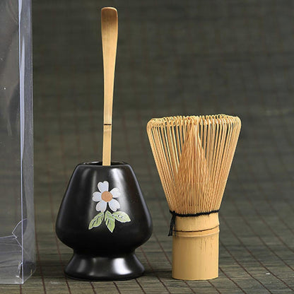 Matcha Whisk Ceremony Set (3pcs) - Whisk, Scoop, Tea Spoon & Bowl V1263-JX-3618