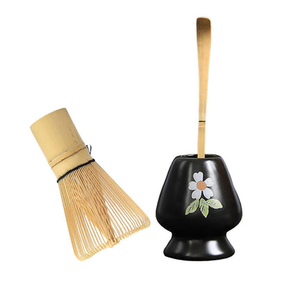 Matcha Whisk Ceremony Set (3pcs) - Whisk, Scoop, Tea Spoon & Bowl V1263-JX-3618