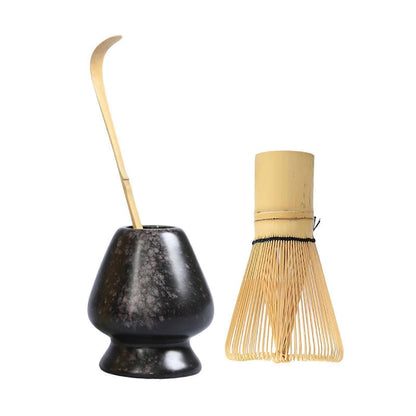 Matcha Whisk Ceremony Set (3pcs) - Whisk, Scoop, Tea Spoon & Bowl V1263-JX-3619