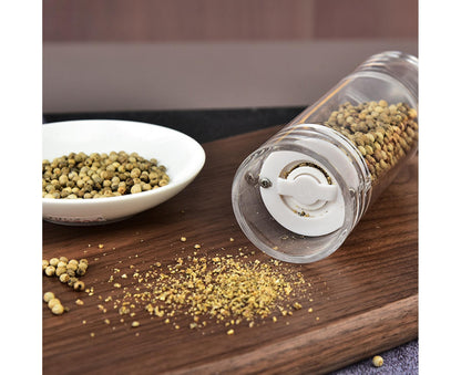Refillable Pepper Grinder Adjustable Acrylic Minimalist Design Spices Mill Household Supplies-M V1263-JX-362
