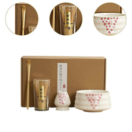 Matcha Tea Ceremony Kit - Whisk, Stand, Tools for Tea Lovers and Matcha Making V1263-JX-3620