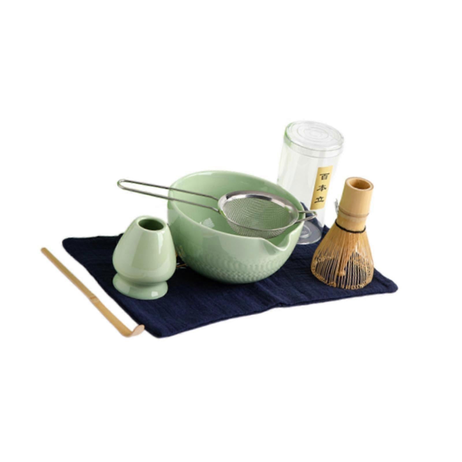 6pcs Matcha Whisk Set - Traditional Bowl, Teaspoon, Portable Sifter V1263-JX-3622