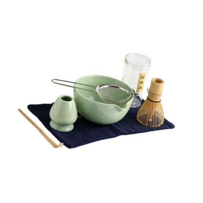 6pcs Matcha Whisk Set - Traditional Bowl, Teaspoon, Portable Sifter V1263-JX-3622