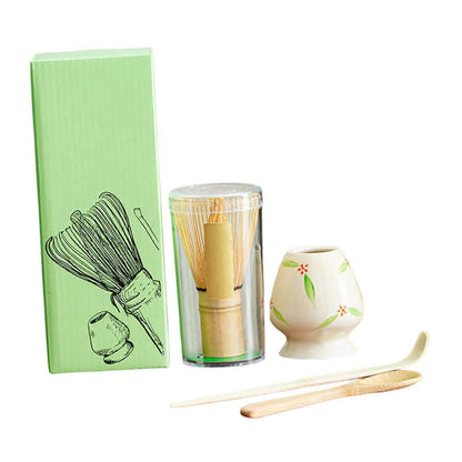 Matcha Tea Set - Bamboo Whisk, Handmade Scoop for Party or Gift Use V1263-JX-3623
