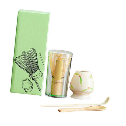 Matcha Tea Set - Bamboo Whisk, Handmade Scoop for Party or Gift Use V1263-JX-3623