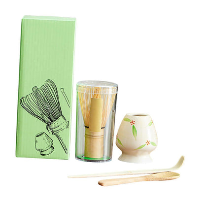 Matcha Tea Set - Bamboo Whisk, Handmade Scoop for Party or Gift Use V1263-JX-3623