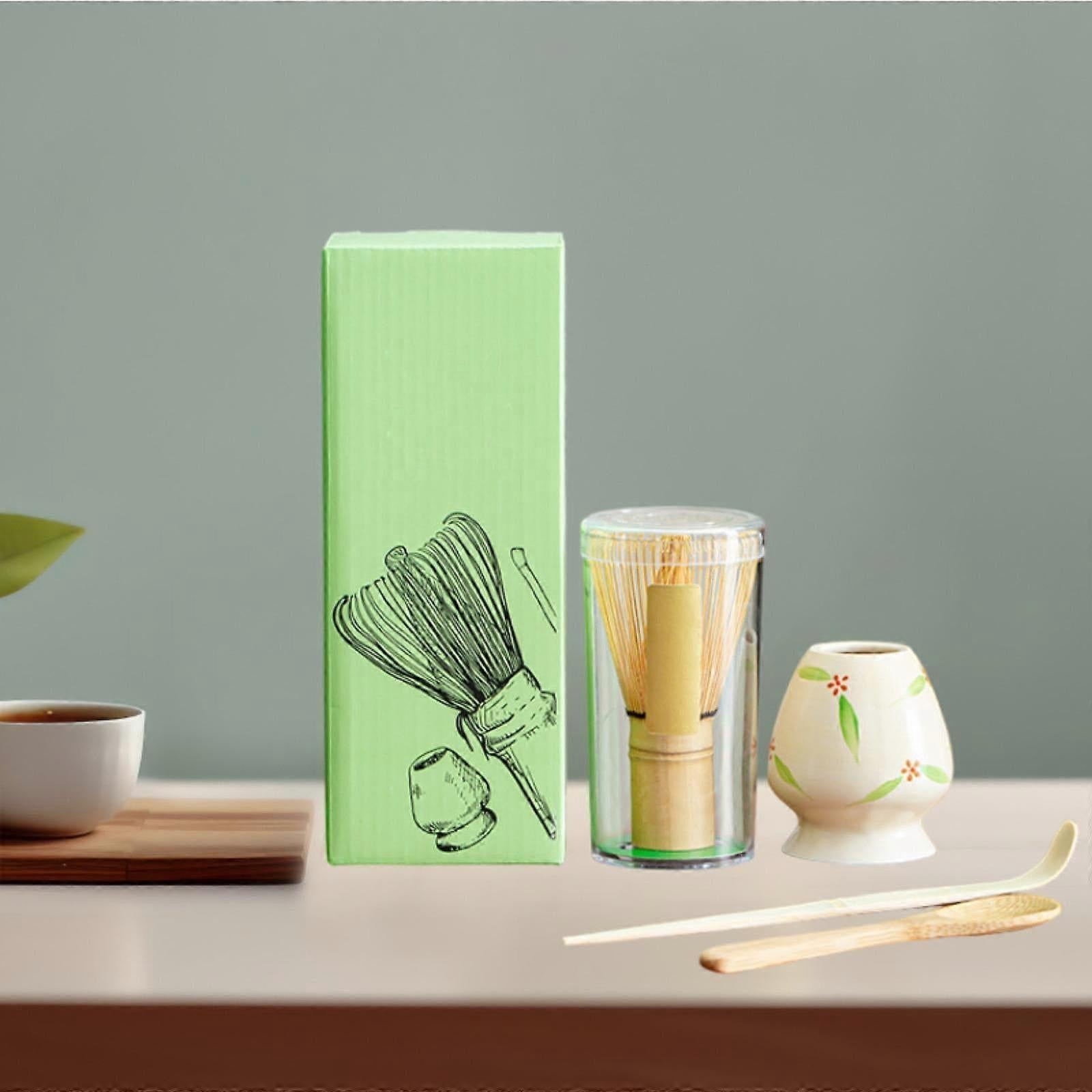 Matcha Tea Set - Bamboo Whisk, Handmade Scoop for Party or Gift Use V1263-JX-3623