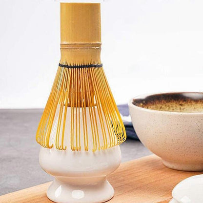 Matcha Whisk Set - Bamboo Whisk and Holder for Traditional Matcha Tea Making V1263-JX-3624