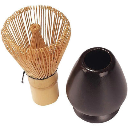 Matcha Whisk Set - Bamboo Whisk and Holder for Traditional Matcha Tea Making V1263-JX-3625