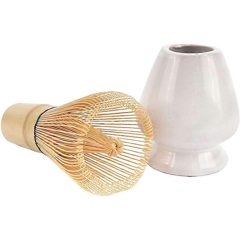 Matcha Whisk Set - Bamboo Whisk and Holder for Traditional Matcha Tea Making V1263-JX-3625