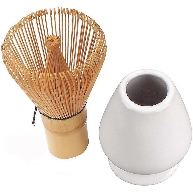 Matcha Whisk Set - Bamboo Whisk and Holder for Traditional Matcha Tea Making V1263-JX-3625