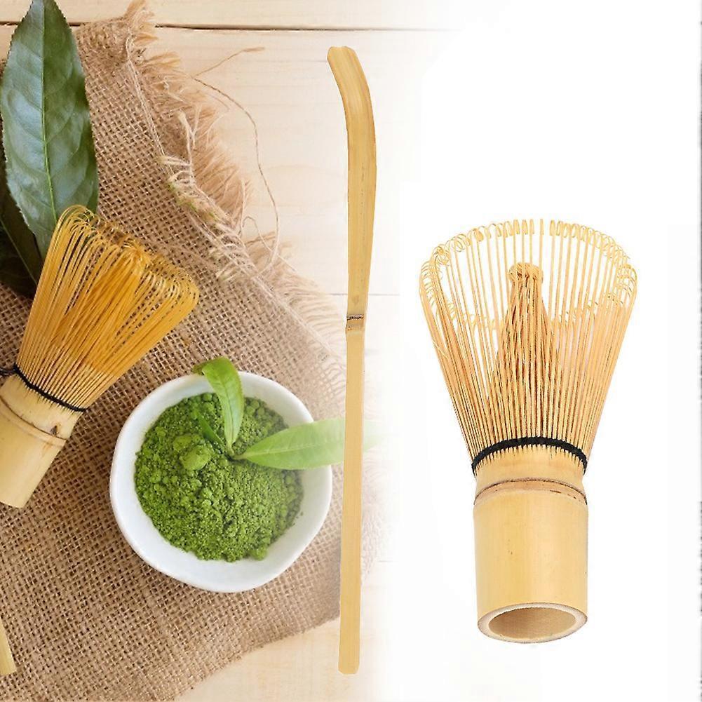 Bamboo Matcha Making Set - Whisk, Hooked Bamboo Scoop, Chashaku for Matcha Tea V1263-JX-3626