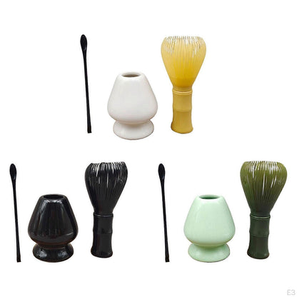 3pcs Matcha Whisk Set - Traditional Spoon, Tea Bowl, Matcha Accessories V1263-JX-3629