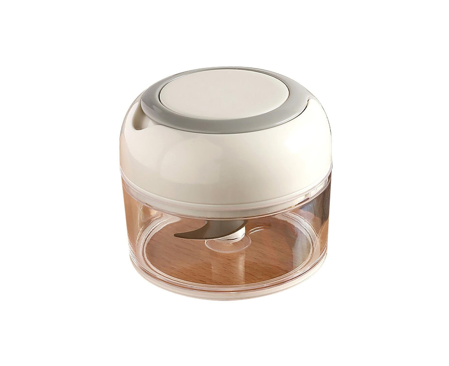 Effective Garlic Blender Multi-use PP Practical Food Grade Materials Garlic Chopper for Home-White V1263-JX-364