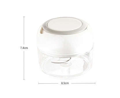 Effective Garlic Blender Multi-use PP Practical Food Grade Materials Garlic Chopper for Home-White V1263-JX-364