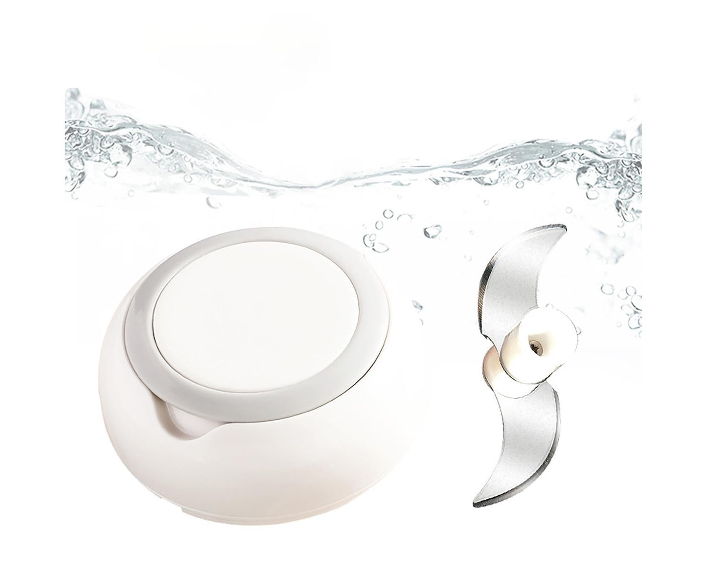 Effective Garlic Blender Multi-use PP Practical Food Grade Materials Garlic Chopper for Home-White V1263-JX-364