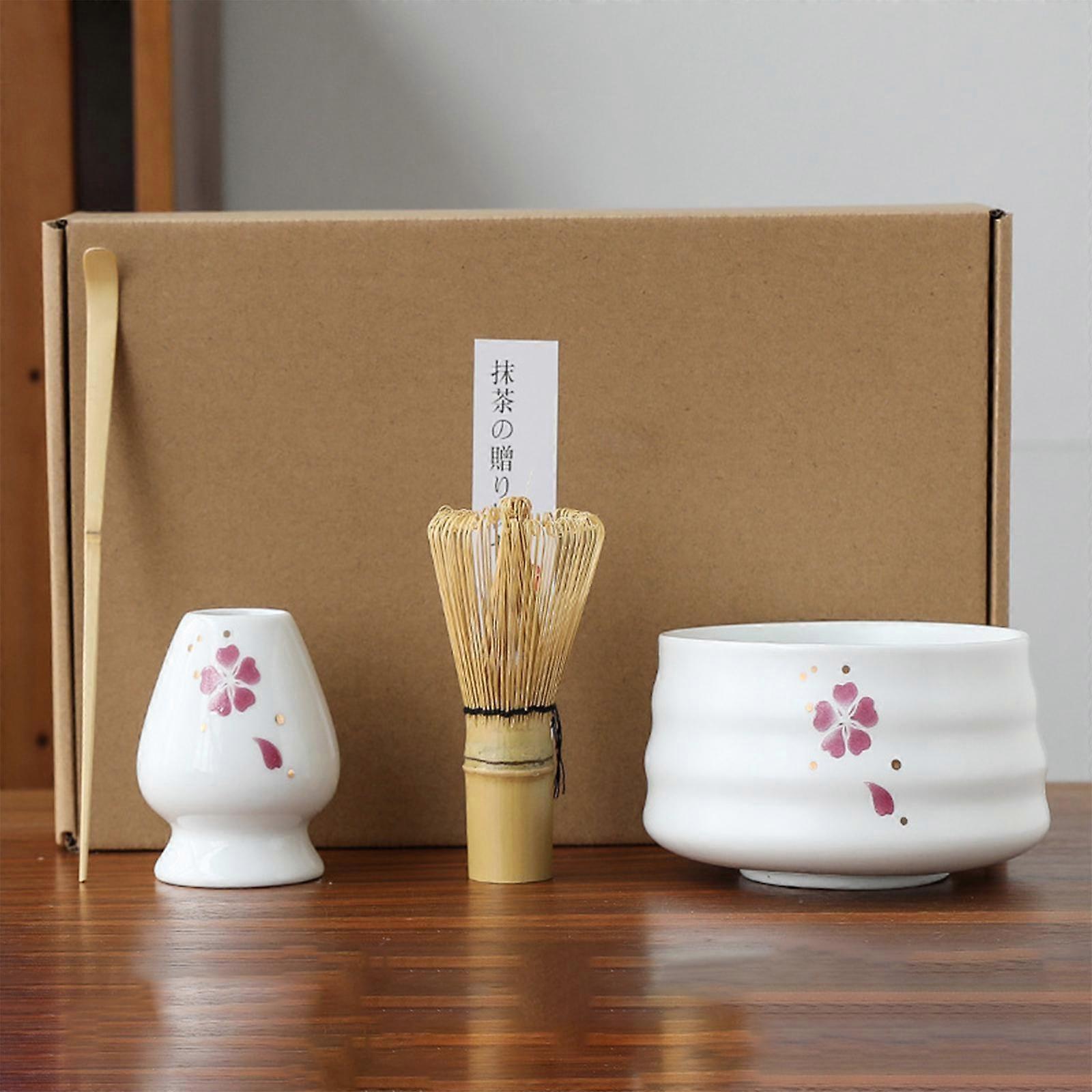 Tea Spoon, Tea Whisk, and Whisk Holder Set - Kitchen and Tea Room Utensils V1263-JX-3644
