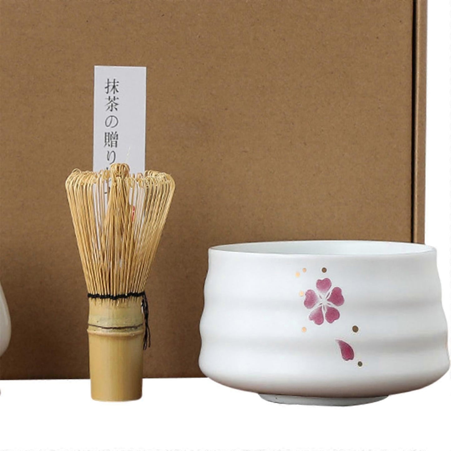 Tea Spoon, Tea Whisk, and Whisk Holder Set - Kitchen and Tea Room Utensils V1263-JX-3644