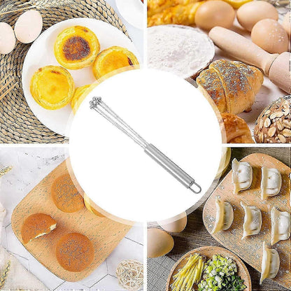 Stainless Wire Egg Whisk - 12inch Kitchen Broom for Mixing, Beating, Cooking V1263-JX-3646