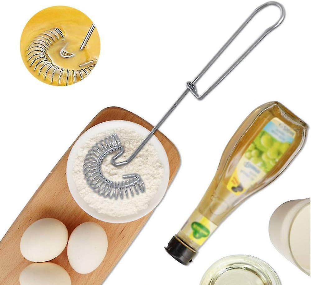Magic Spiral Whisk Set - Stainless Steel Mixing and Whipping Tools (2pcs) V1263-JX-3648