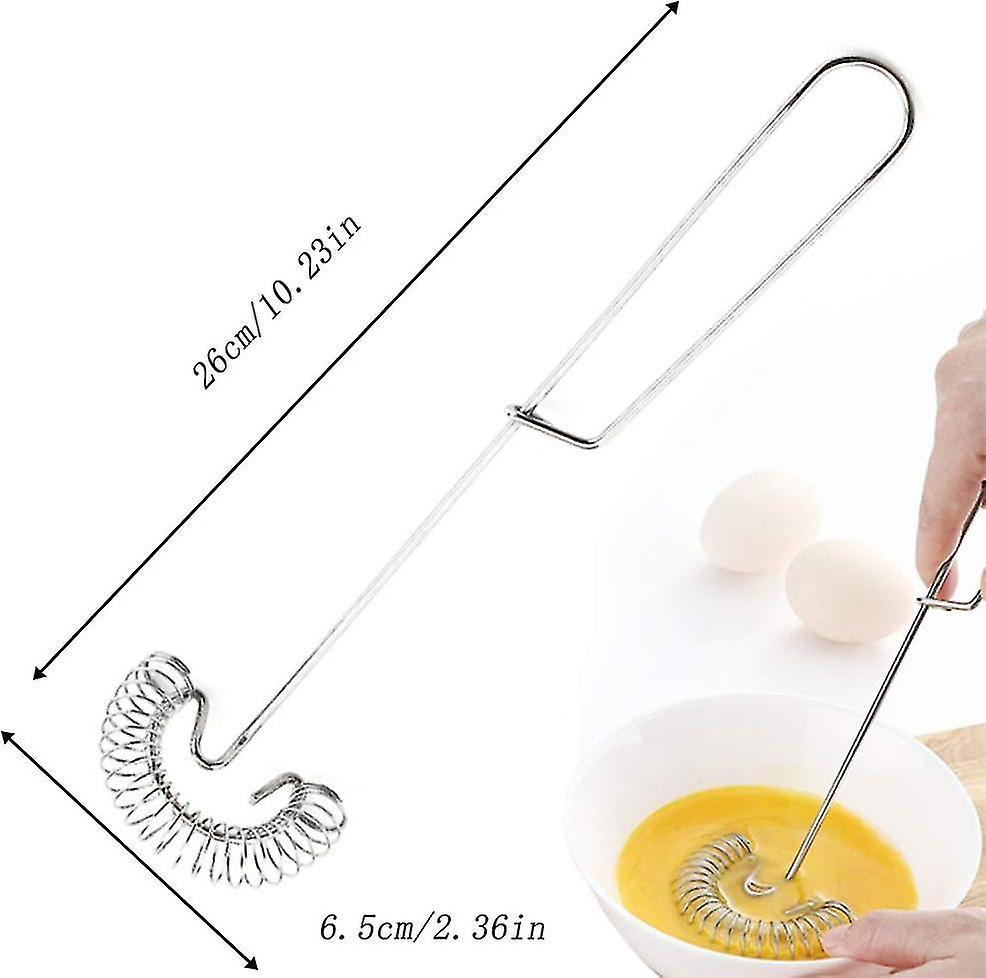 Magic Spiral Whisk Set - Stainless Steel Mixing and Whipping Tools (2pcs) V1263-JX-3648