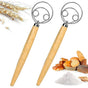 Set of 2 Bread Dough Whisks - Danish Dough Mixer Hand Stirrer V1263-JX-3650
