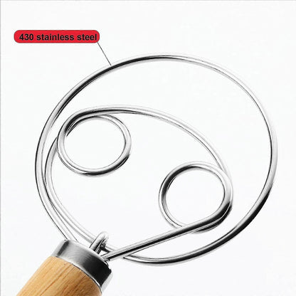 Set of 2 Bread Dough Whisks - Danish Dough Mixer Hand Stirrer V1263-JX-3650