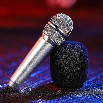 Mini Karaoke Microphone - Handheld KTV Microphone for Singing and Speaker Use V1263-JX-3654