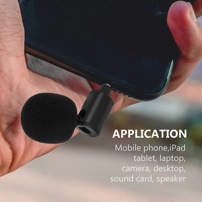3.5mm Recording Microphone - PC, Smartphone, Podcast, Meeting, Wireless Mic V1263-JX-3656