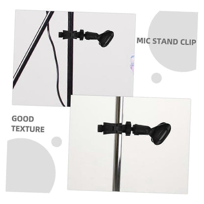 Microphone Stand Clip - Universal Mic Clamp for Desktop or Tripod Stand V1263-JX-3657