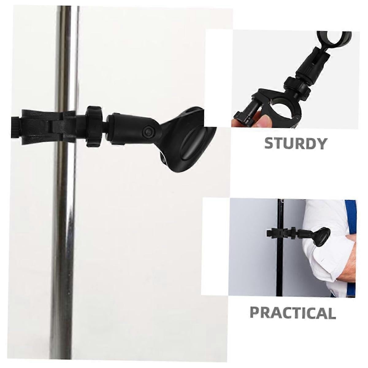 Microphone Stand Clip - Universal Mic Clamp for Desktop or Tripod Stand V1263-JX-3657
