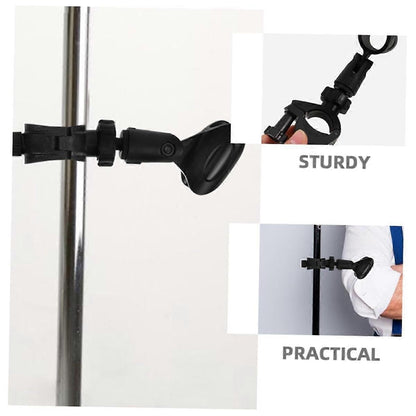Microphone Stand Clip - Universal Mic Clamp for Desktop or Tripod Stand V1263-JX-3657