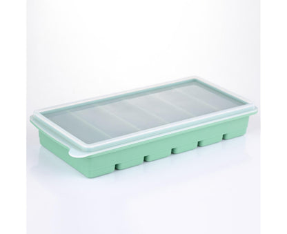 Ice Tray Stretchy 6 Cavities Silicone Low Temperature Resistance Ice Cube Mold Kitchen -Cyan V1263-JX-366