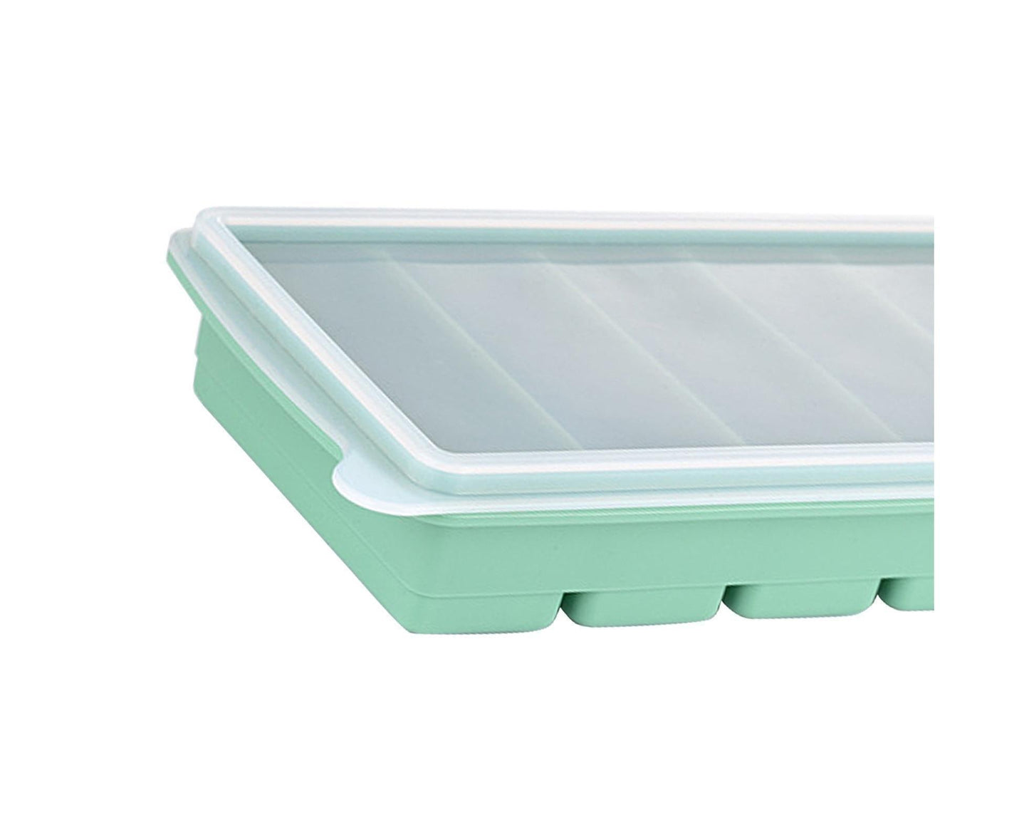 Ice Tray Stretchy 6 Cavities Silicone Low Temperature Resistance Ice Cube Mold Kitchen -Cyan V1263-JX-366