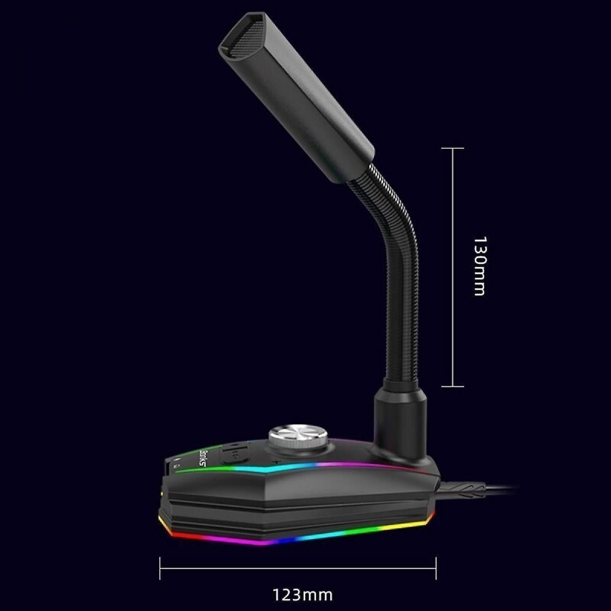 USB Computer Microphone - Wired Condenser Mic for Office, Gaming, Conference V1263-JX-3665
