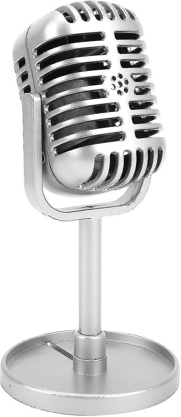 Plastic Fake Microphone Prop - Realistic Mic for Filming or Party Use V1263-JX-3667