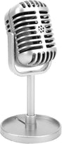 Plastic Fake Microphone Prop - Realistic Mic for Filming or Party Use V1263-JX-3667